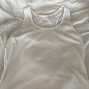 Under Armour, white tank top